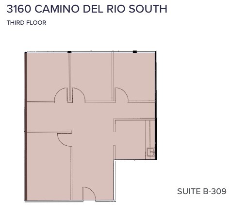 3110 Camino del Rio S, San Diego, CA à louer Plan d’étage– Image 1 sur 1