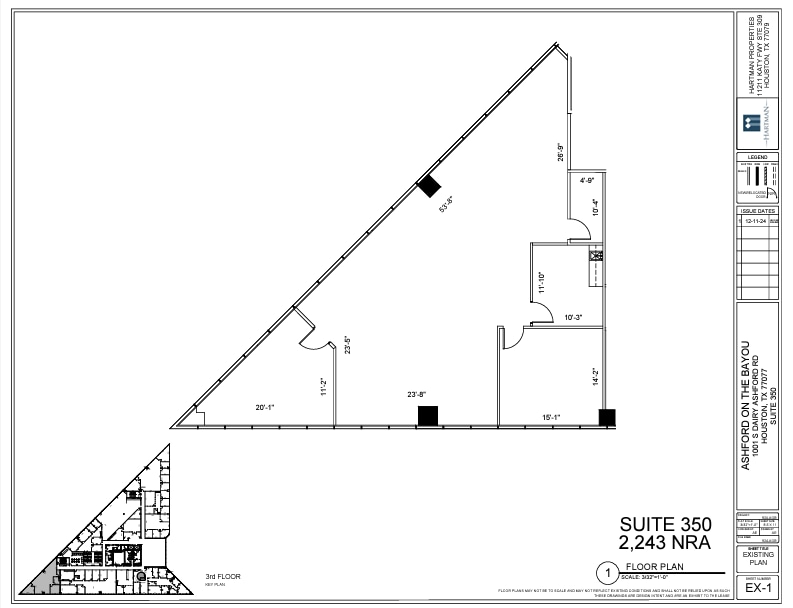 1001 S Dairy Ashford Rd, Houston, TX à louer Plan d’étage– Image 1 sur 1