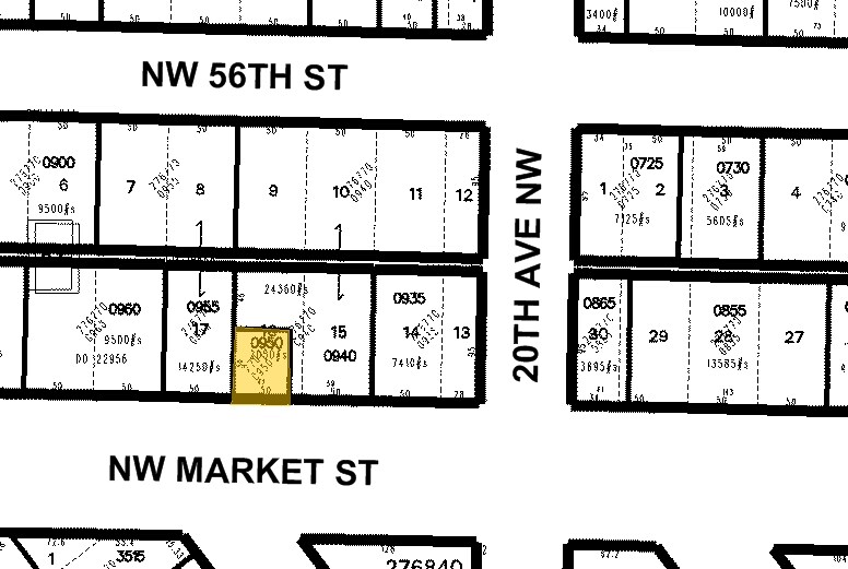 2012-2016 NW Market St, Seattle, WA à louer - Plan cadastral – Image 2 sur 6