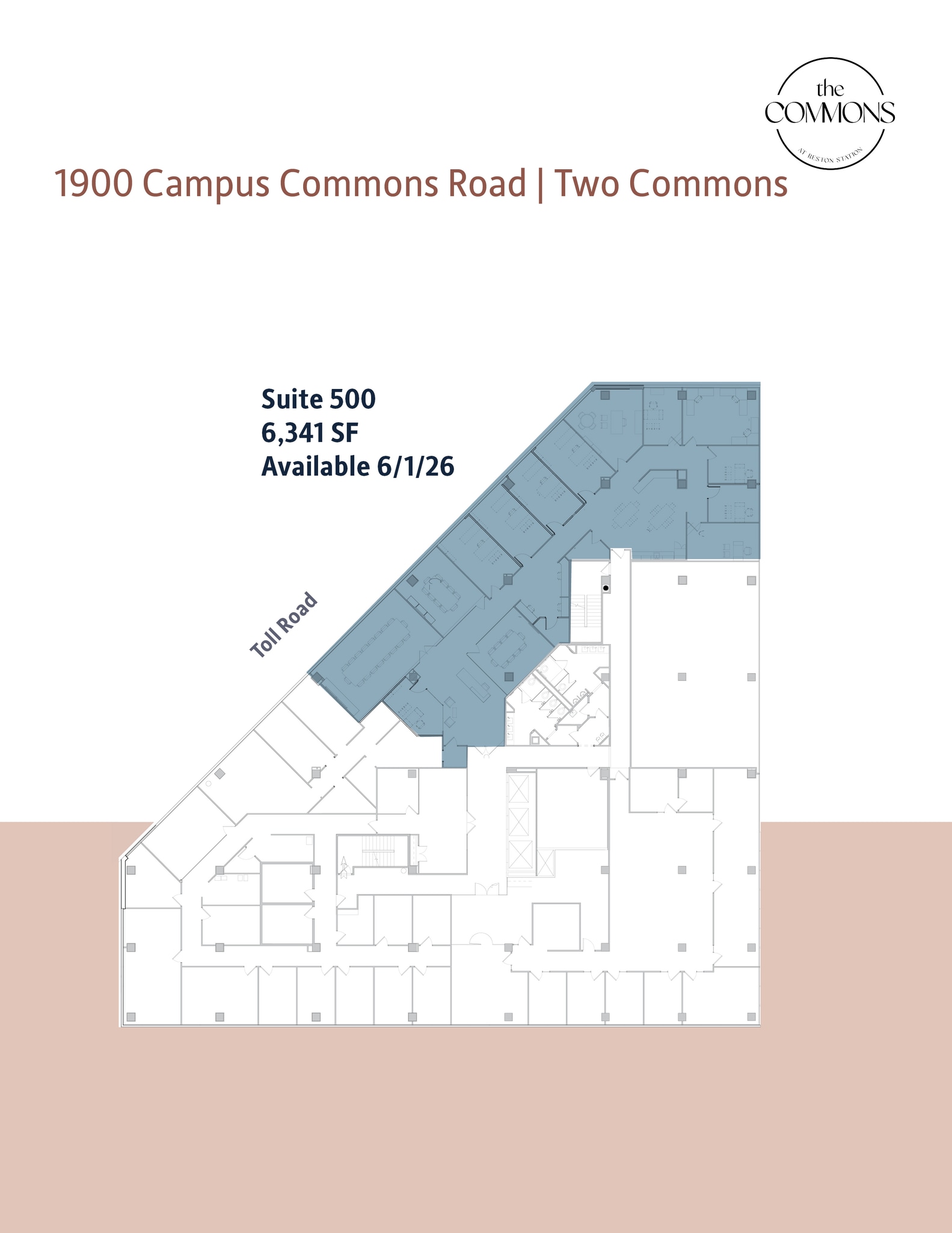 1900 Campus Commons Dr, Reston, VA à louer Plan d’étage– Image 1 sur 1