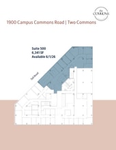 1900 Campus Commons Dr, Reston, VA à louer Plan d’étage– Image 1 sur 1