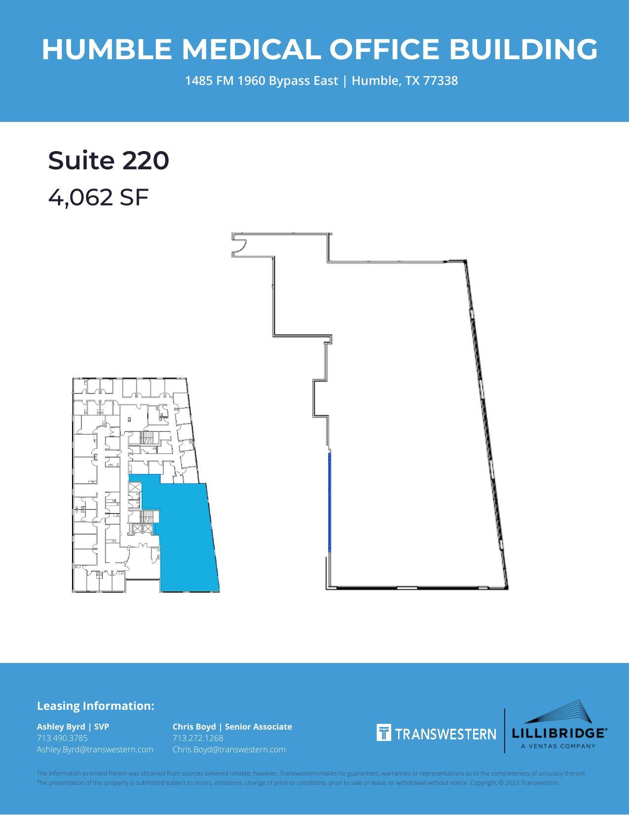1485 FM 1960 Byp E, Humble, TX à louer Plan d’étage– Image 1 sur 1