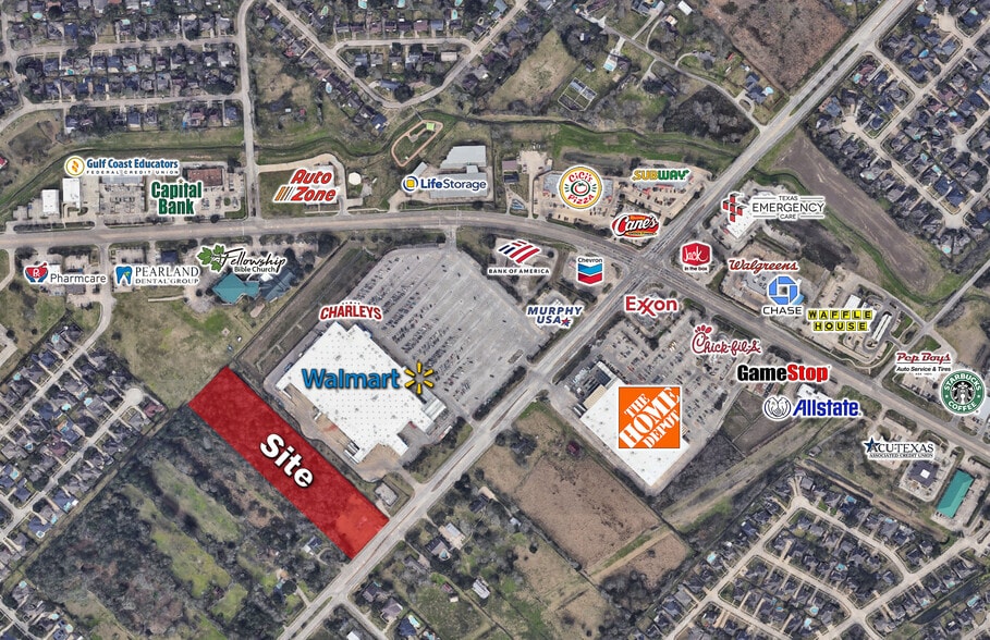 3302 Dixie Farm Rd, Pearland, TX à vendre - Aérien – Image 1 sur 8