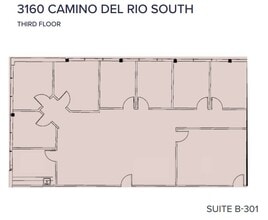 3110 Camino del Rio S, San Diego, CA à louer Plan d’étage– Image 1 sur 1