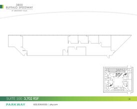 3800 Buffalo Speedway, Houston, TX à louer Plan d’étage– Image 2 sur 2
