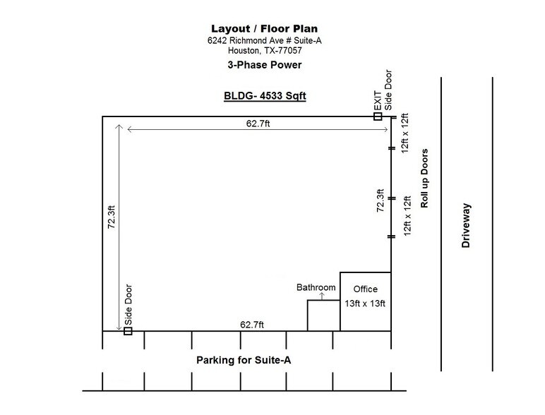 6242 Richmond Ave, Houston, TX à louer - Plan d’étage – Image 3 sur 8