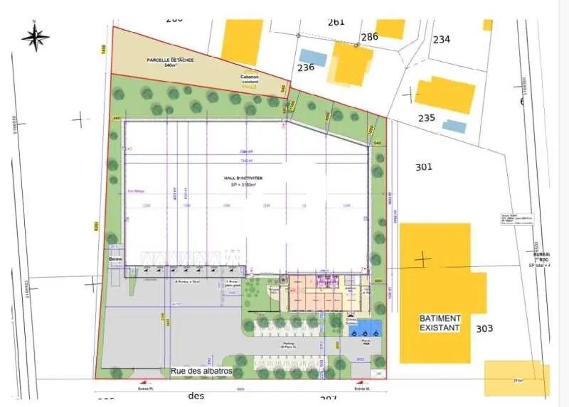 Bureau dans Mions à louer - Plan d’étage – Image 3 sur 6