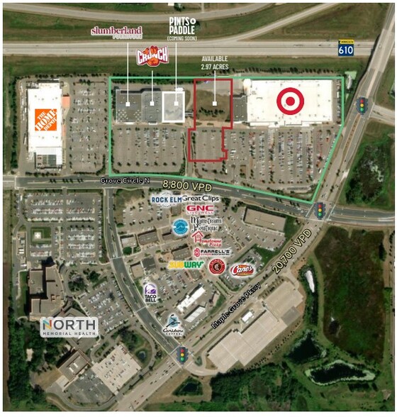 15500 Grove Cir N, Maple Grove, MN à louer - Aérien – Image 1 sur 2