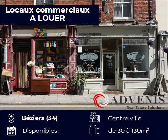 Local commercial dans Béziers à louer - Photo de l’immeuble – Image 1 sur 1