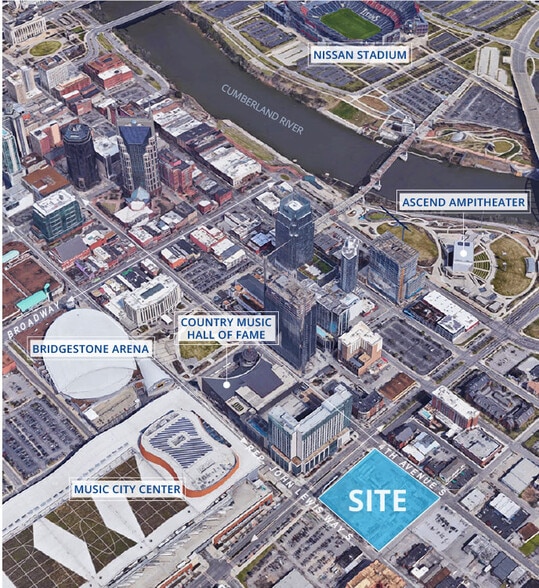 410 Rep John Lewis Way S, Nashville, TN à louer - Aérien – Image 2 sur 10