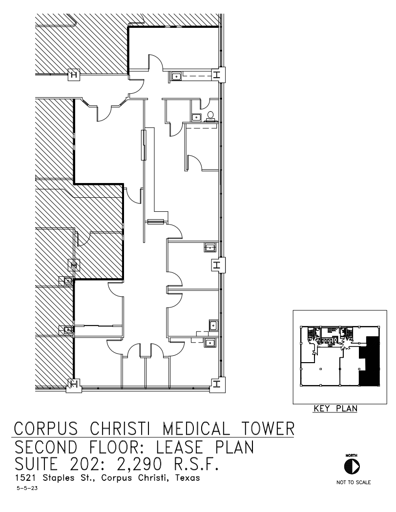 1521 Staples St, Corpus Christi, TX à louer Plan d’étage– Image 1 sur 1