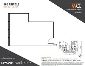 100 Pringle Ave, Walnut Creek, CA à louer Plan d’étage– Image 1 sur 1