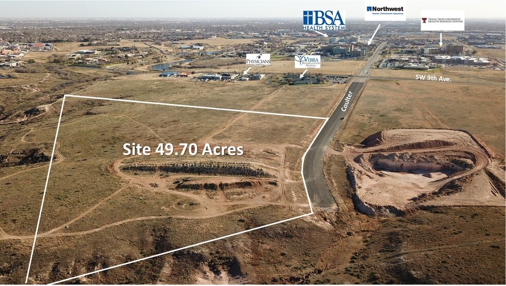 9th & Coulter, Amarillo, TX à vendre - Aérien – Image 1 sur 1