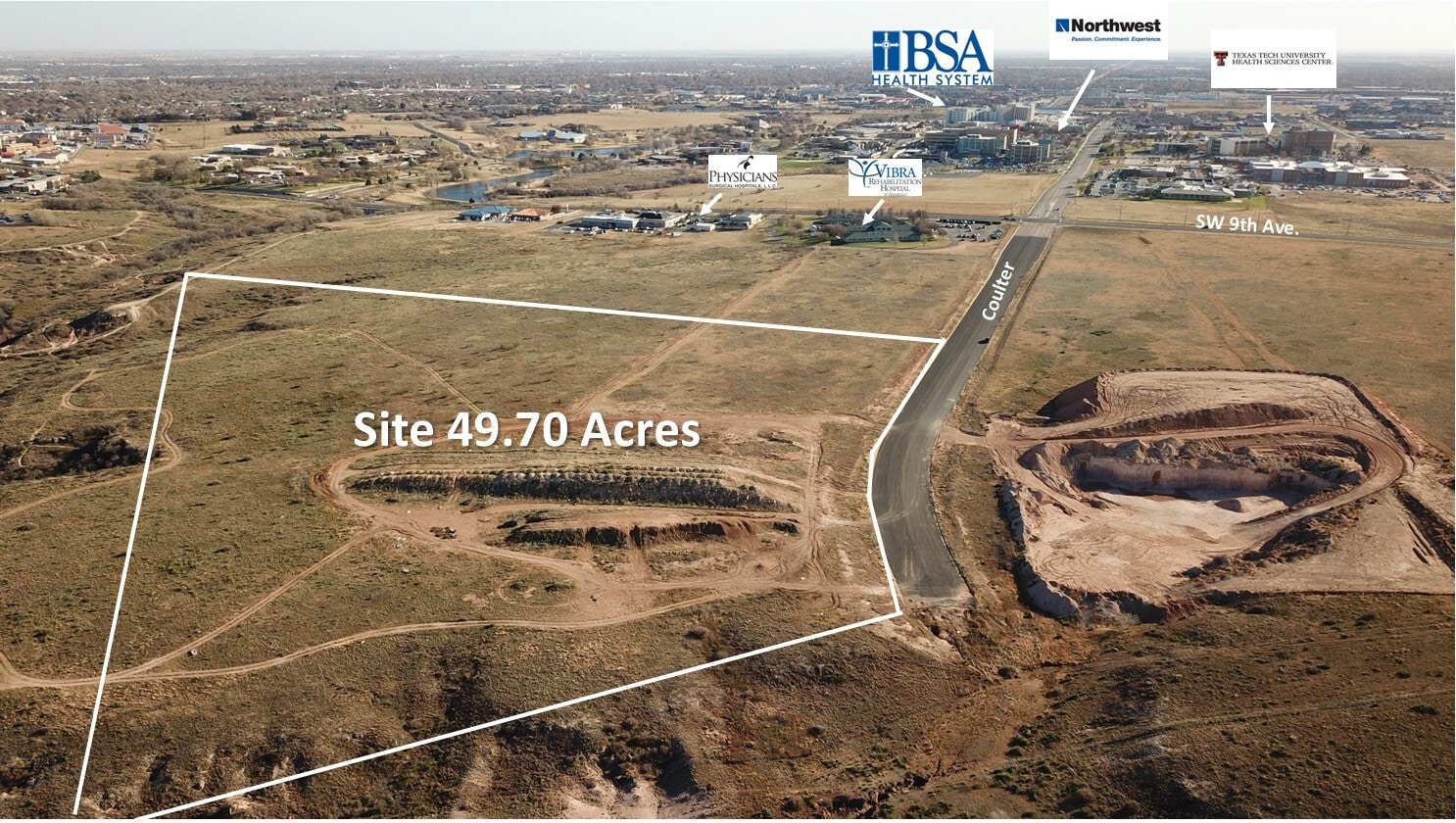 9th & Coulter, Amarillo, TX à vendre Aérien– Image 1 sur 2