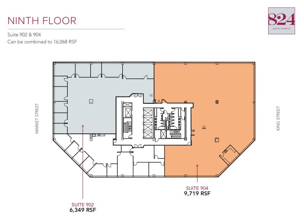 824 N Market St, Wilmington, DE à louer Plan d’étage– Image 1 sur 1