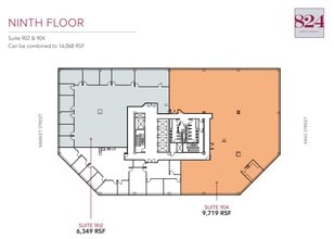 824 N Market St, Wilmington, DE à louer Plan d’étage– Image 1 sur 1