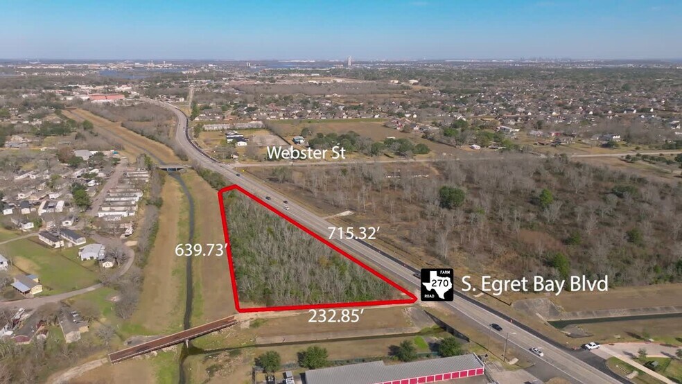 1.93 AC @ Egret Bay Boulevard & Webster Street, League City, TX à vendre - Vidéo sur l’annonce professionnelle – Image 2 sur 18