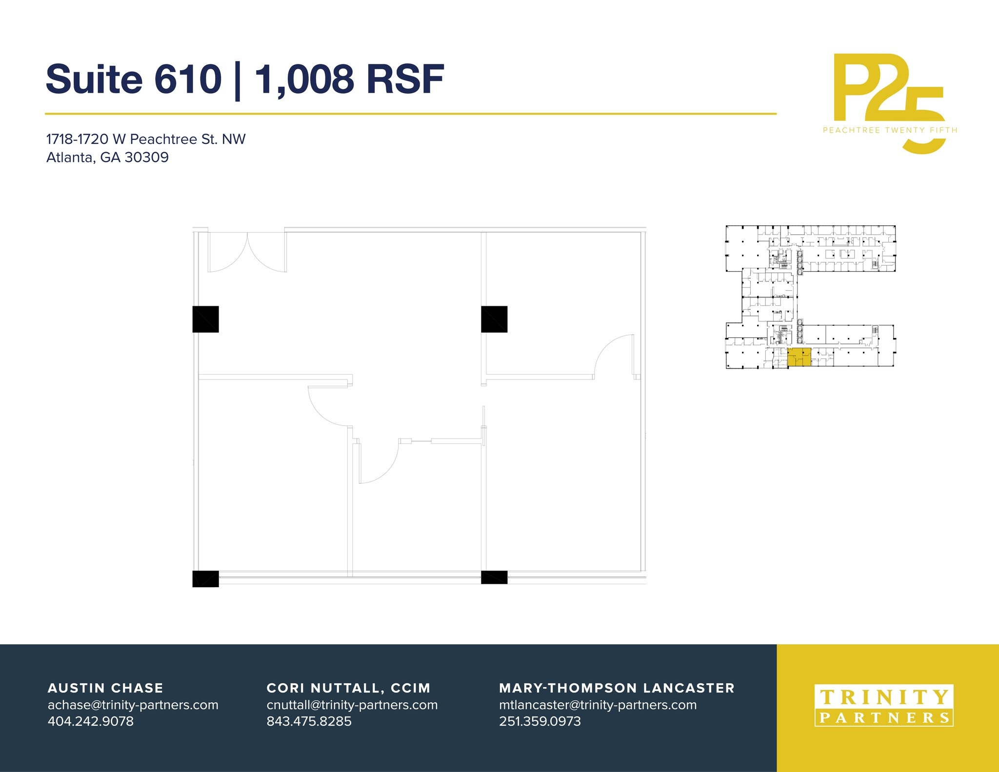 1718-1720 NW Peachtree St, Atlanta, GA à louer Plan de site– Image 1 sur 1