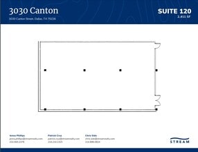 3030 Canton St, Dallas, TX à louer Plan d’étage– Image 2 sur 2
