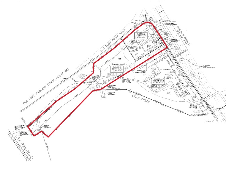 535 NW Broad St, Murfreesboro, TN à vendre - Plan de site – Image 3 sur 3