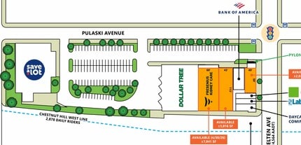301 W Chelten Ave, Philadelphia, PA à louer Plan de site– Image 1 sur 1