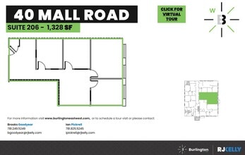50 Burlington Mall Rd, Burlington, MA à louer Plan d’étage– Image 2 sur 2