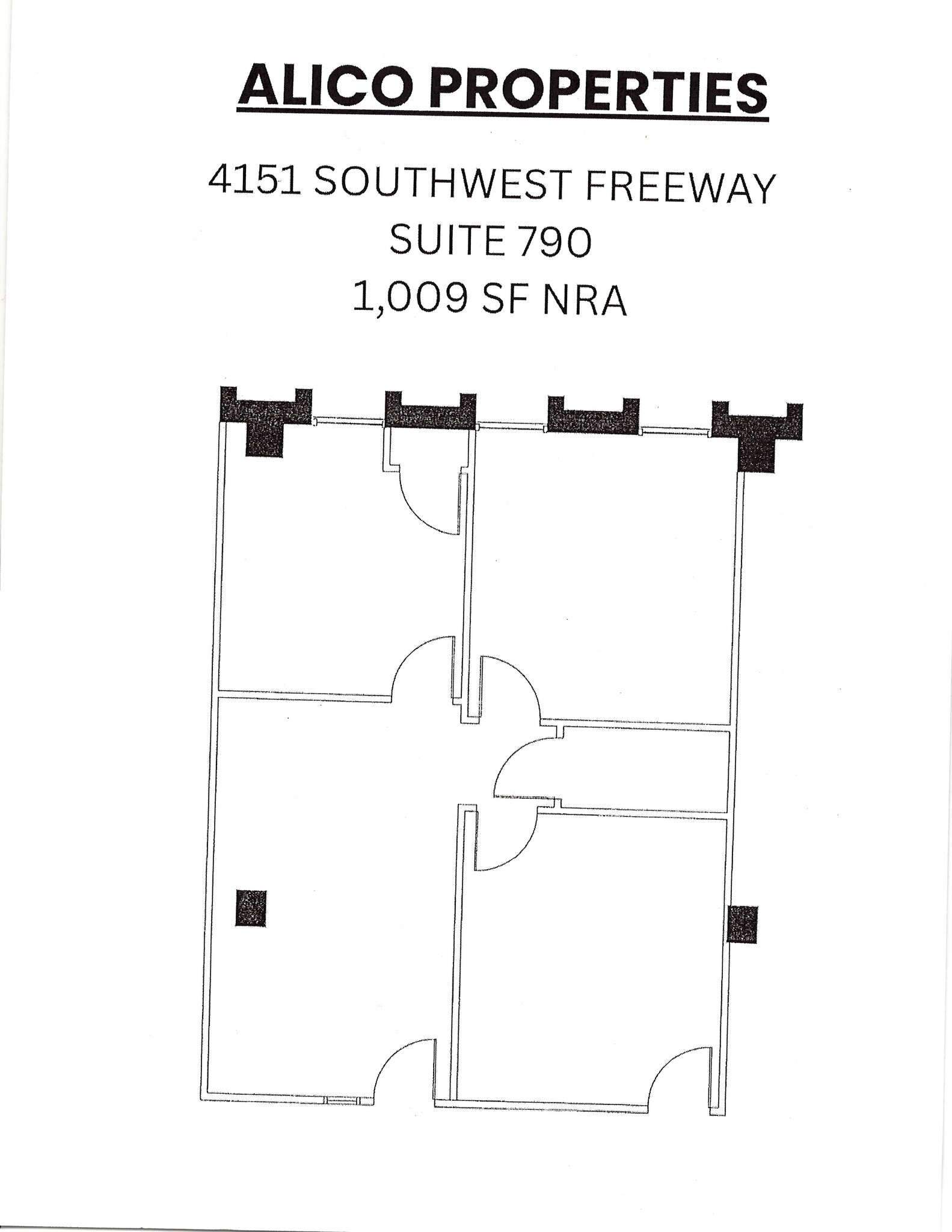 4151 Southwest Fwy, Houston, TX à louer Plan d’étage– Image 1 sur 1