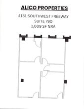 4151 Southwest Fwy, Houston, TX à louer Plan d’étage– Image 1 sur 1
