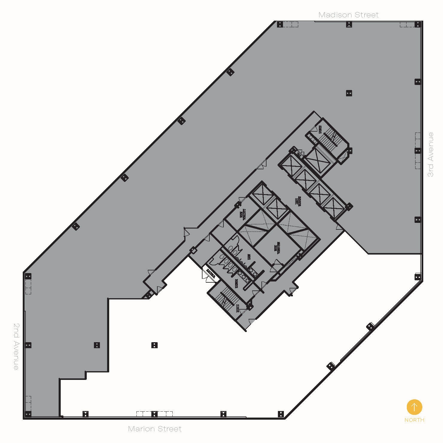 999 3rd Ave, Seattle, WA à louer Plan d’étage– Image 1 sur 8