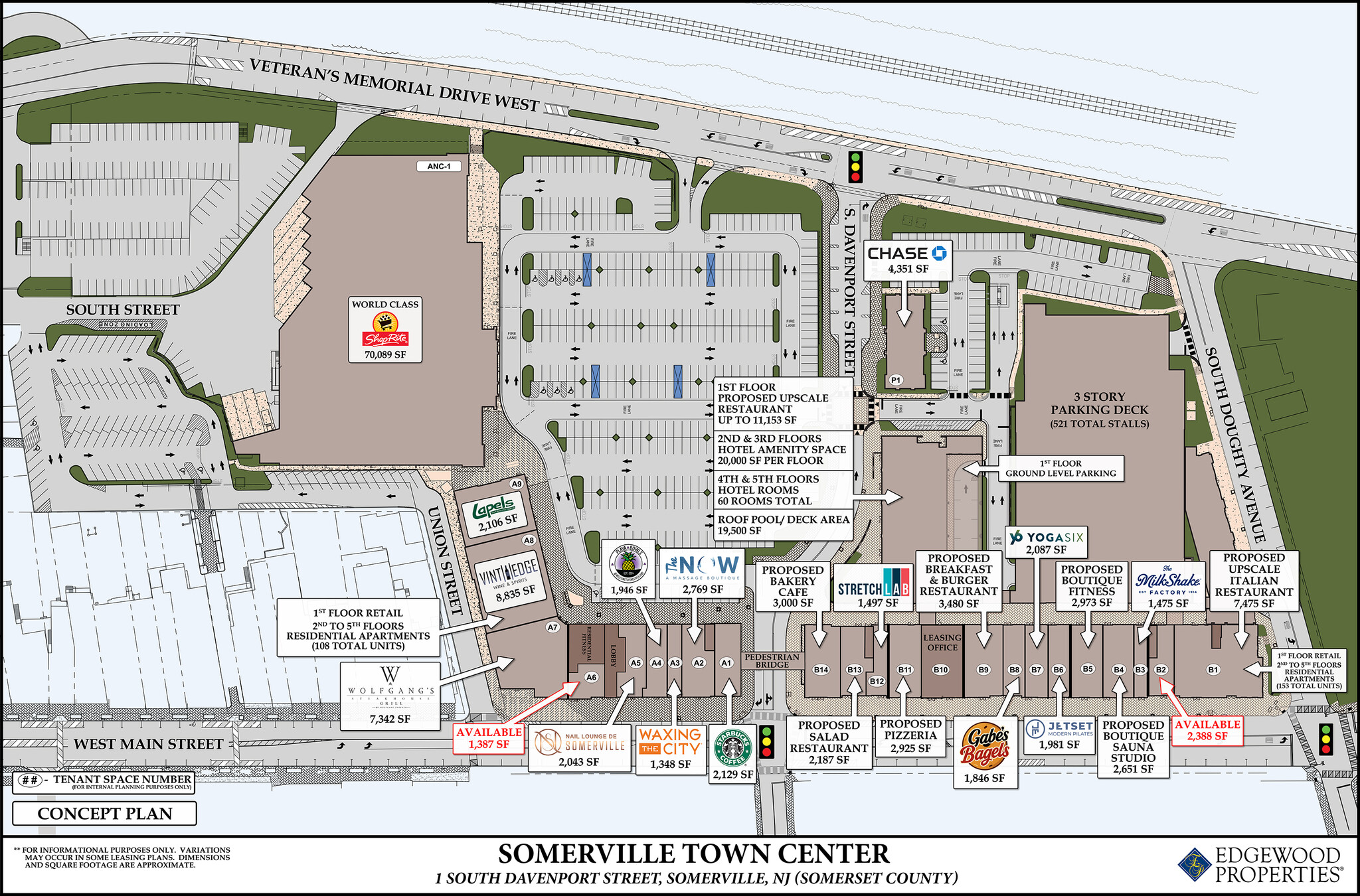 100 Veterans Memorial Dr W, Somerville, NJ à louer Plan de site– Image 1 sur 1
