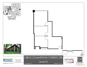13810 Champion Forest Dr, Houston, TX à louer Plan de site– Image 1 sur 1