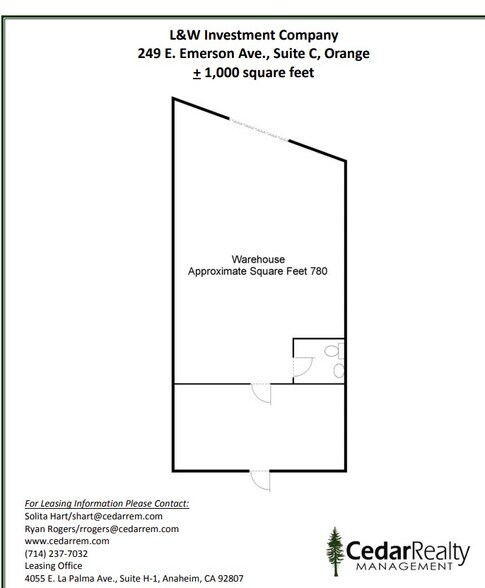 249 E Emerson Ave, Orange, CA à louer - Plan d’étage – Image 3 sur 3