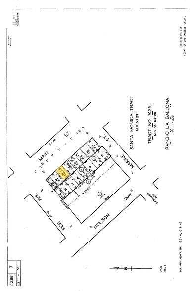 3002 Main St, Santa Monica, CA à louer - Plan cadastral – Image 1 sur 2