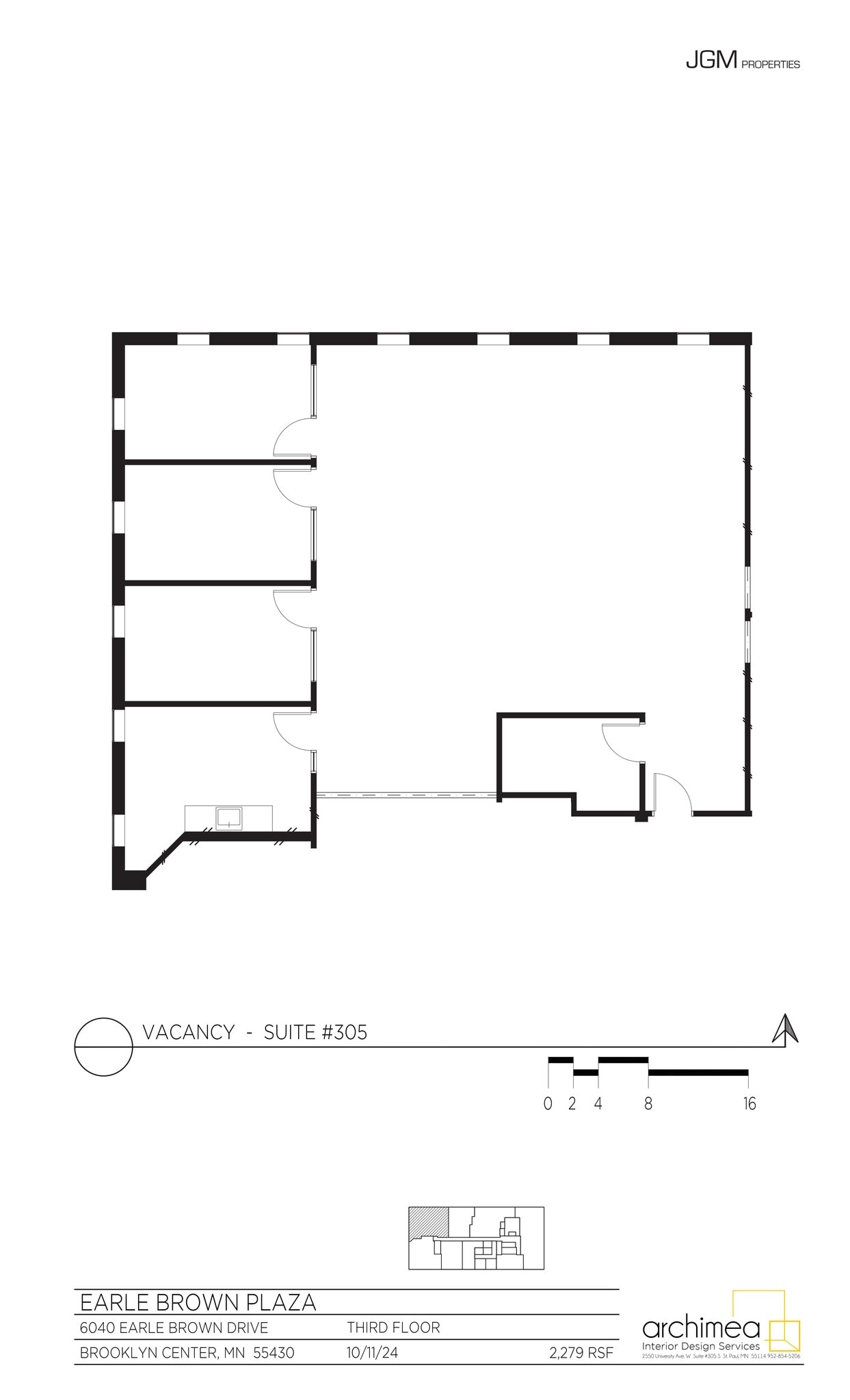 6040 Earle Brown Dr, Brooklyn Center, MN à louer Plan de site– Image 1 sur 2