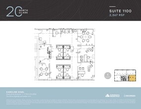 20 N Clark St, Chicago, IL à louer Plan d’étage– Image 1 sur 1