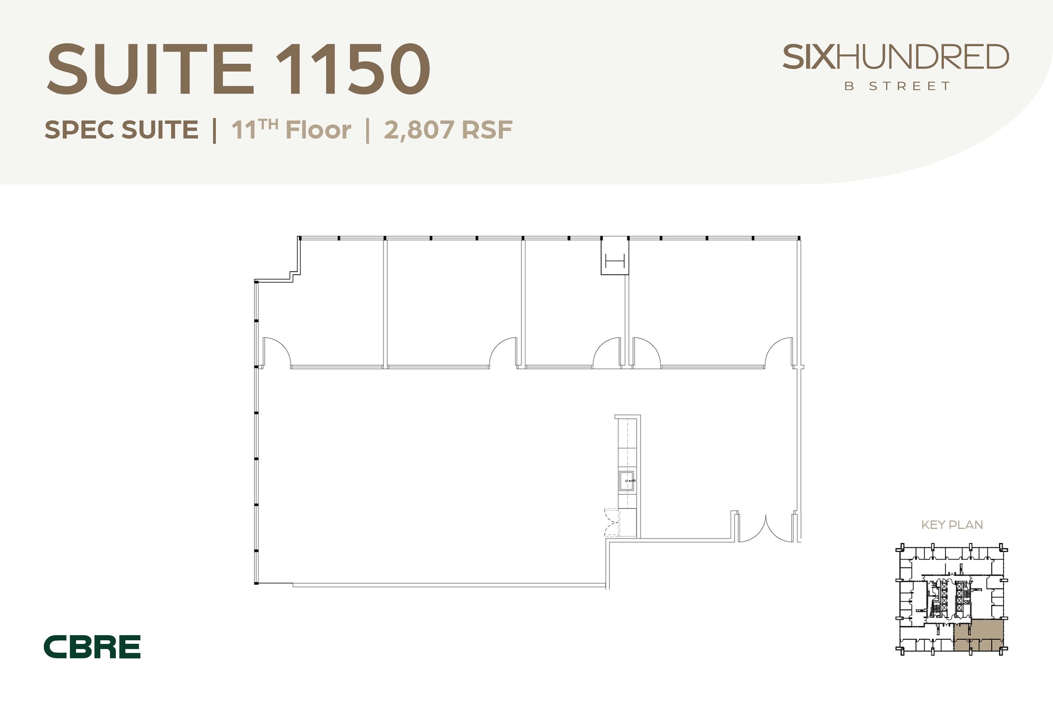 600 B St, San Diego, CA à louer Plan d’étage– Image 1 sur 1