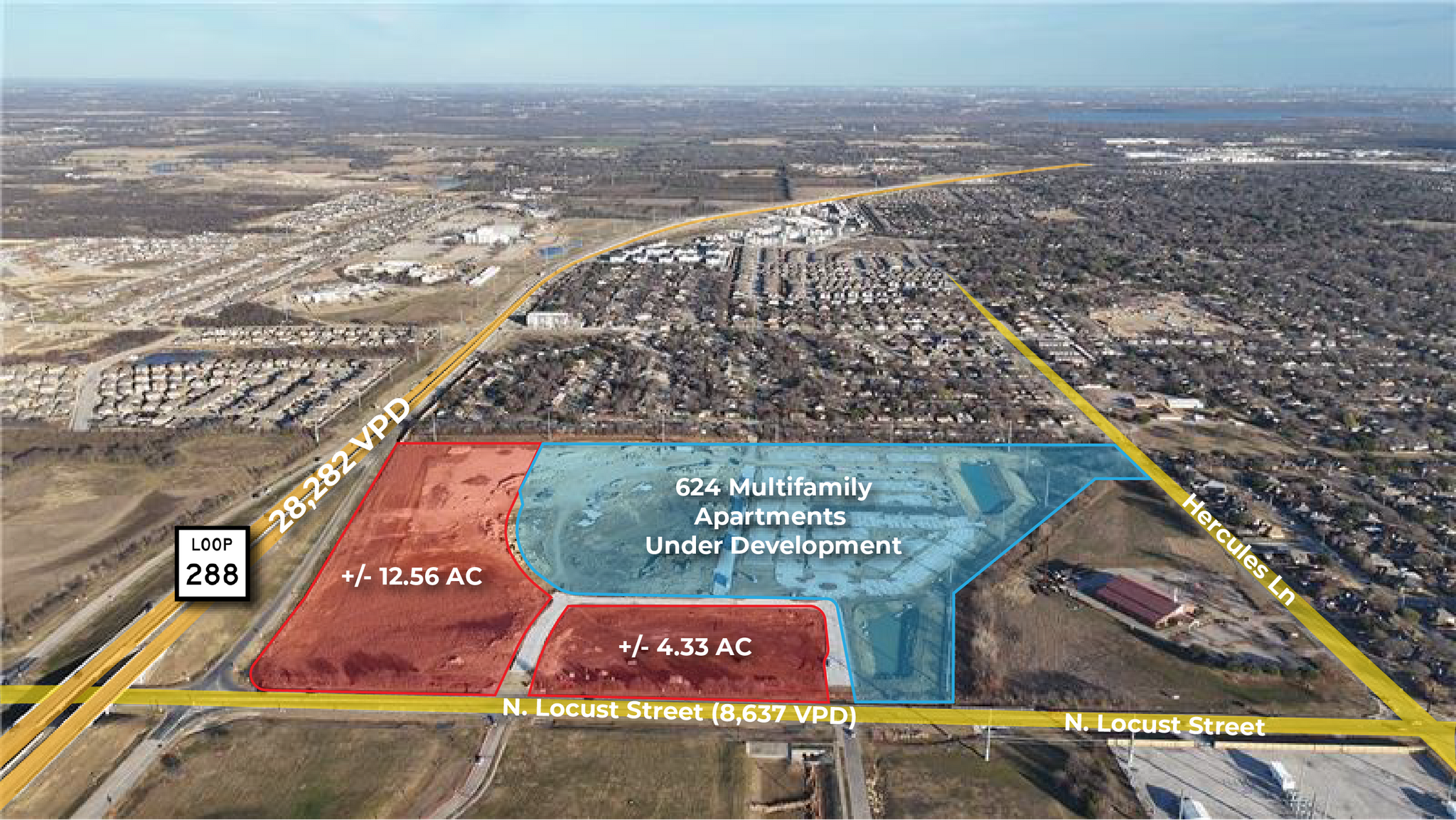 N Locust Street & 288 loop, Denton, TX à vendre Photo principale– Image 1 sur 6