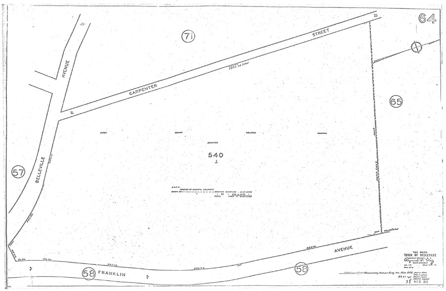 233 Franklin & 580 Belleville Ave, Belleville, NJ à vendre - Plan cadastral – Image 2 sur 3