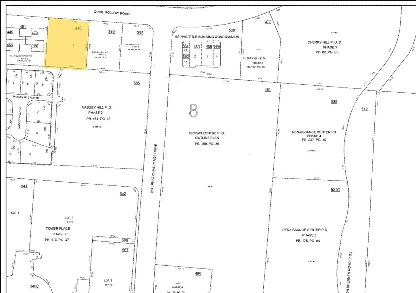 6525 N Quail Hollow Rd, Memphis, TN à louer - Plan cadastral – Image 3 sur 10