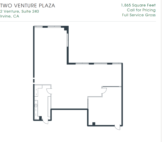 2 Venture, Irvine, CA à louer Plan d’étage– Image 1 sur 1