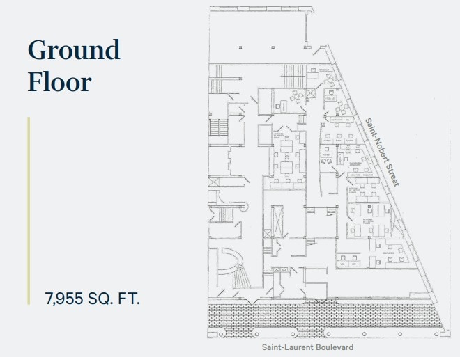 2095-2101 Boul Saint-Laurent, Montréal, QC à louer Plan d’étage– Image 1 sur 1