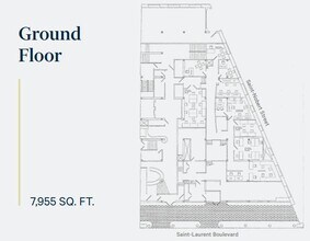 2095-2101 Boul Saint-Laurent, Montréal, QC à louer Plan d’étage– Image 1 sur 1