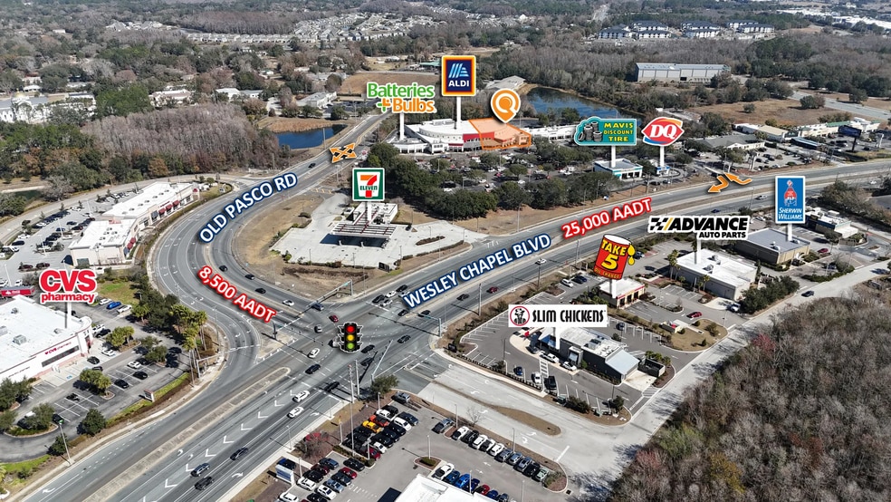 27327-27424 Wesley Chapel Blvd, Wesley Chapel, FL à louer - Aérien – Image 2 sur 2