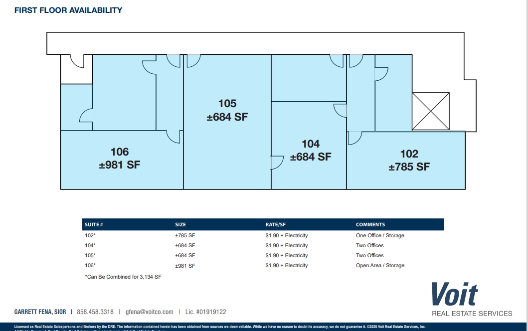 1706 5th Ave, San Diego, CA à louer Plan d’étage– Image 1 sur 1