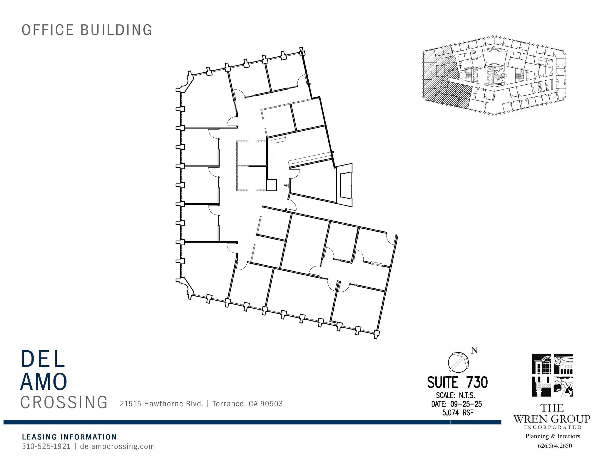 21515 Hawthorne Blvd, Torrance, CA à louer Plan d’étage– Image 1 sur 2