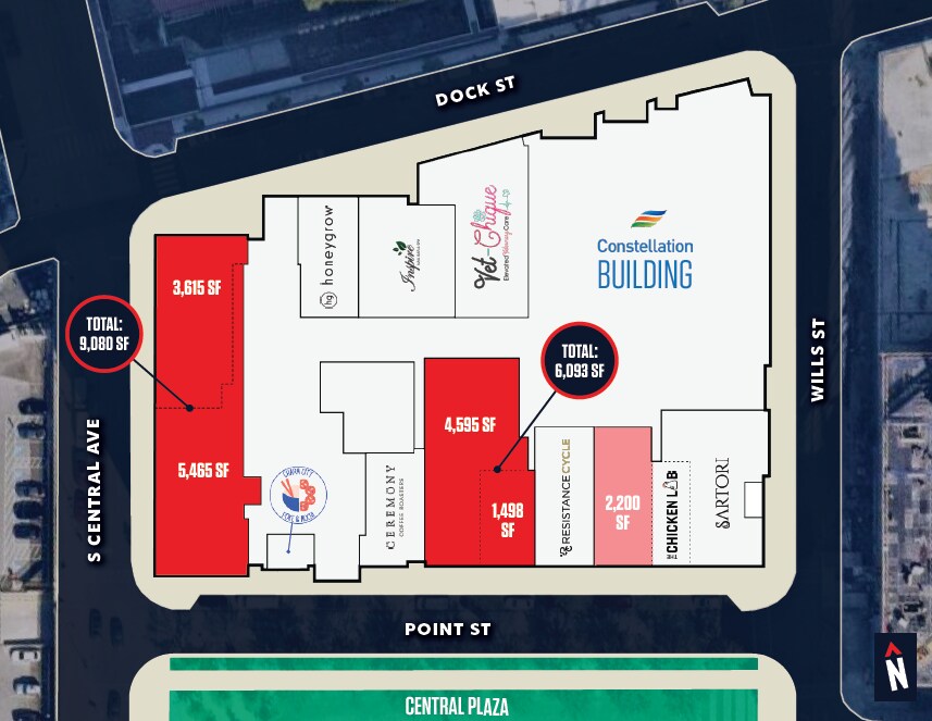 1310 Point St, Baltimore, MD à louer Plan d’étage– Image 1 sur 1