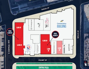 1310 Point St, Baltimore, MD à louer Plan d’étage– Image 1 sur 1