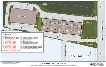 3301-3393 S Clinton Ave, South Plainfield, NJ à louer Plan de site– Image 1 sur 1