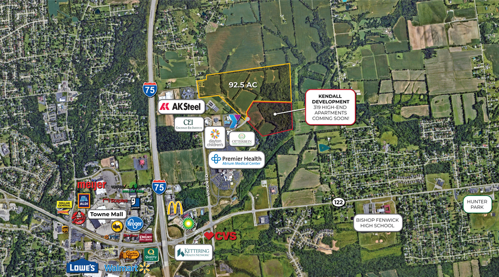 Union Road Commercial Land portefeuille de 2 biens à vendre sur LoopNet.fr - Aérien – Image 2 sur 3