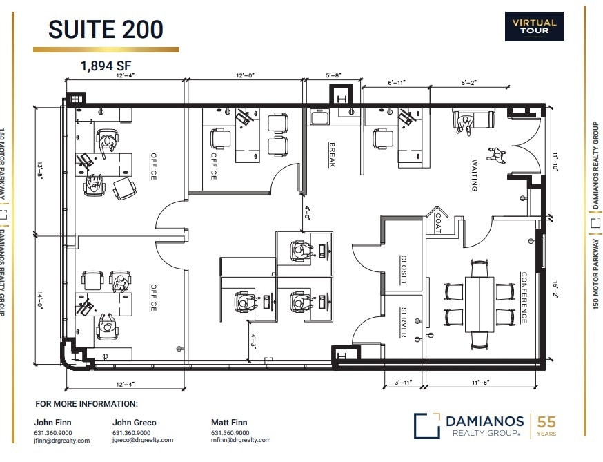 150 Motor Pkwy, Hauppauge, NY à louer Plan d’étage– Image 1 sur 1